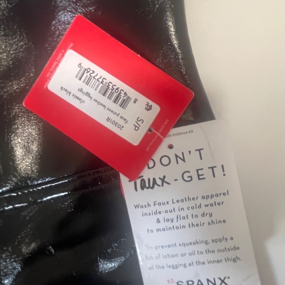 Spanx new with tags high gloss faux leather leggings - Picture 3 of 6